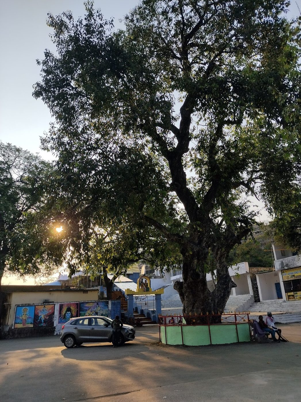 Courtyard shrine & murals