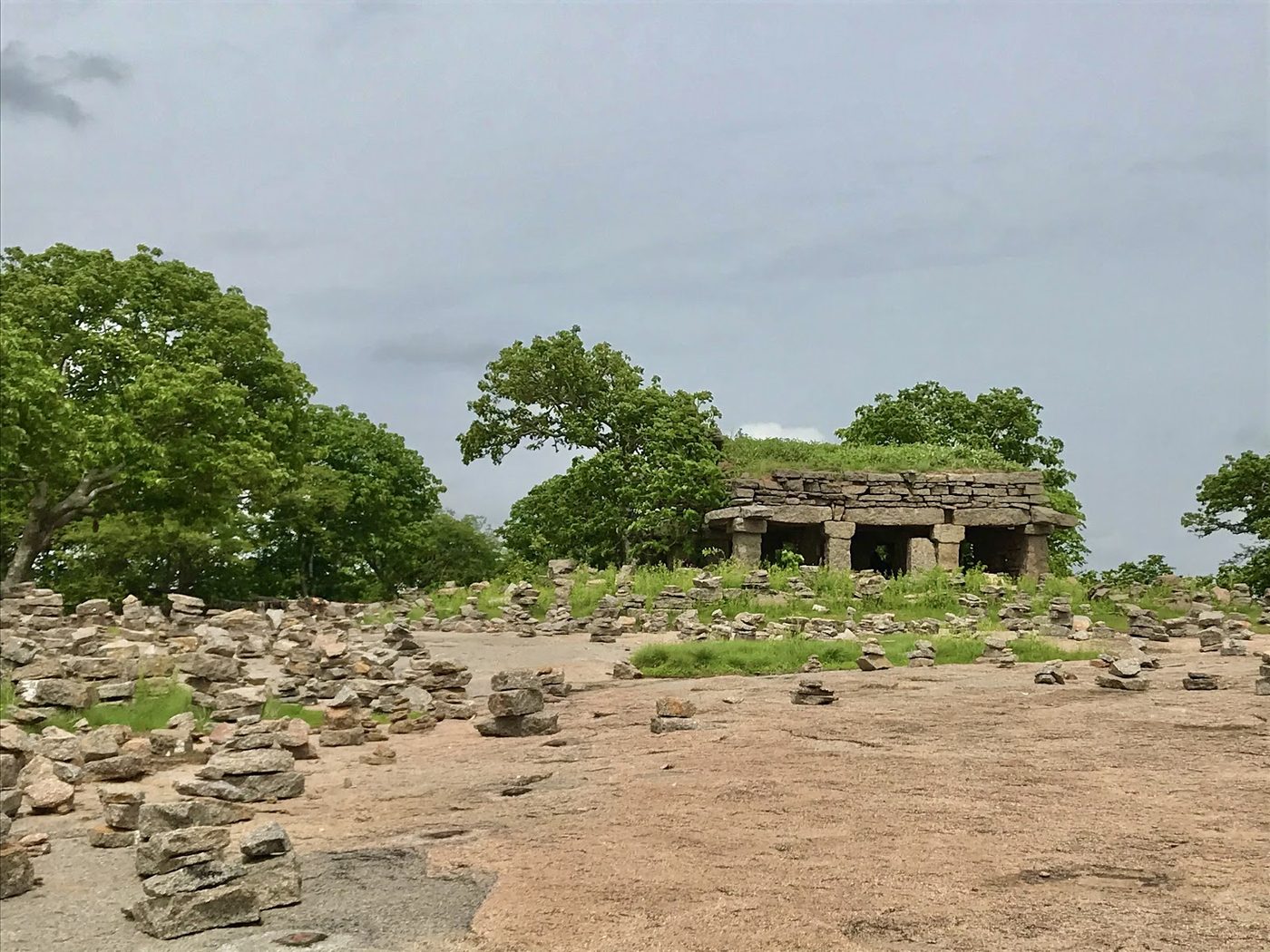 Ancient hilltop mandapa